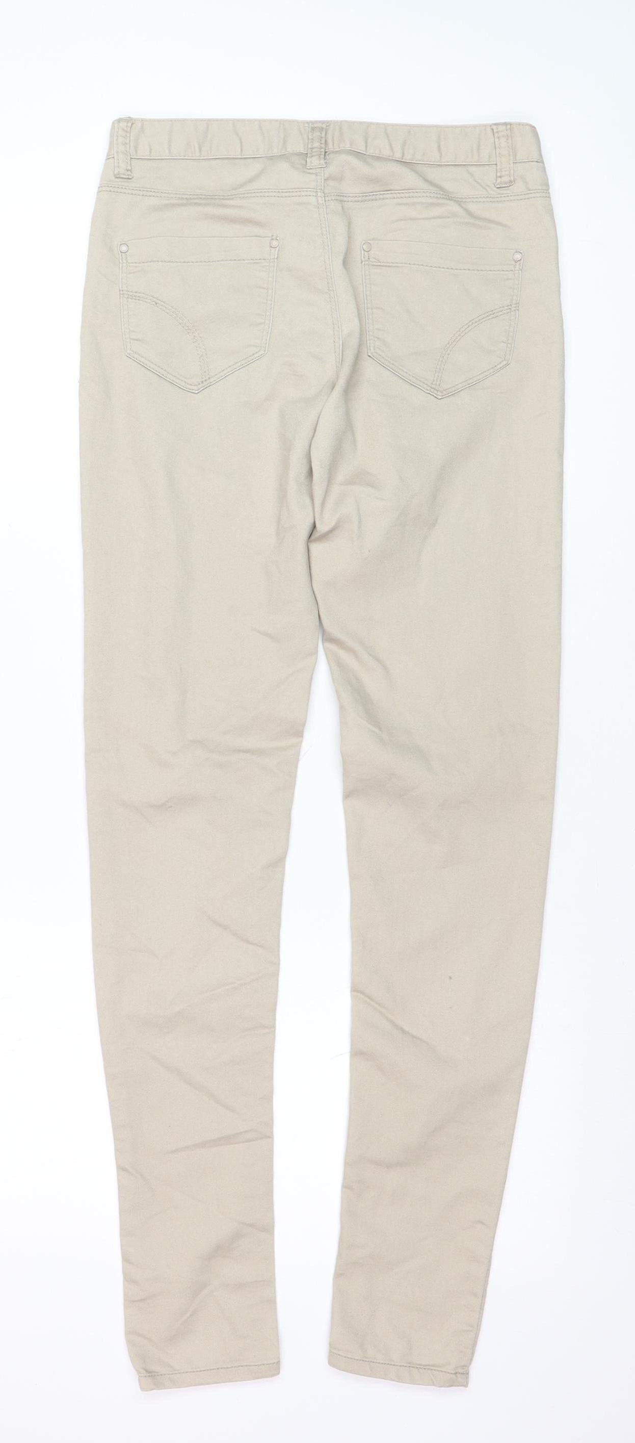 Primark Women Beige Size 6 Super Skinny Stretch Jeans