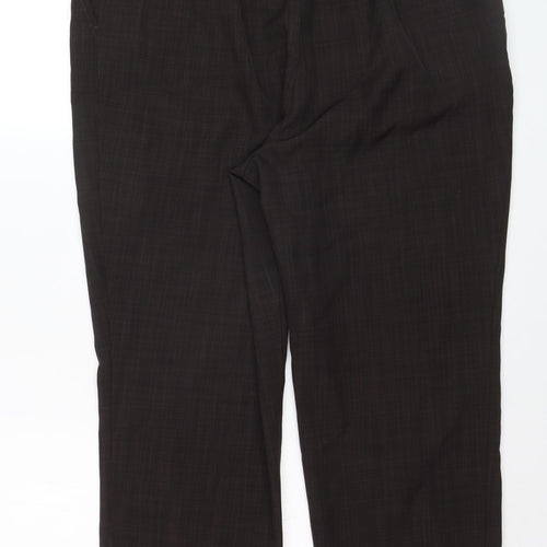 Marks and Spencer Women’s Brown Classic Straight Leg Trousers Size 18