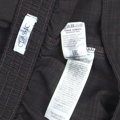 Marks and Spencer Women’s Brown Classic Straight Leg Trousers Size 18