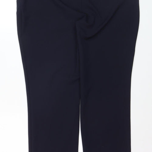 Dunnes Women Black Size 12 Straight Leg Dress Trousers