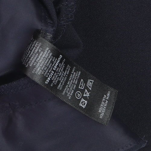 Dunnes Women Black Size 12 Straight Leg Dress Trousers