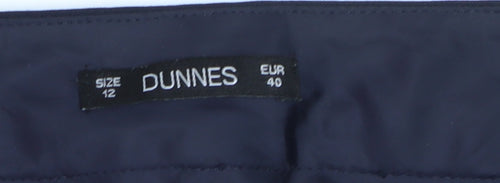 Dunnes Women Black Size 12 Straight Leg Dress Trousers