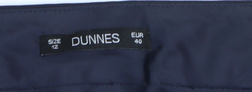Dunnes Women Black Size 12 Straight Leg Dress Trousers