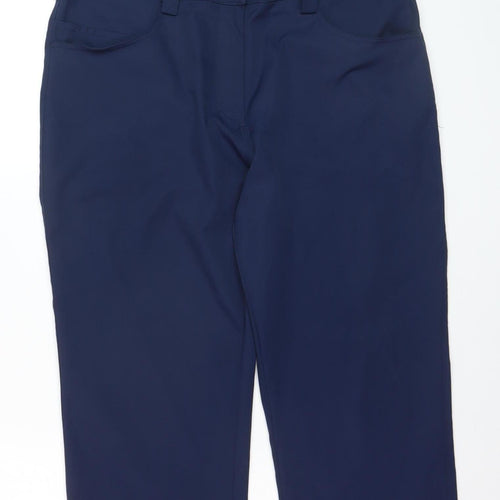 Padraig Harrington Womens Navy Cropped Trousers Size 14