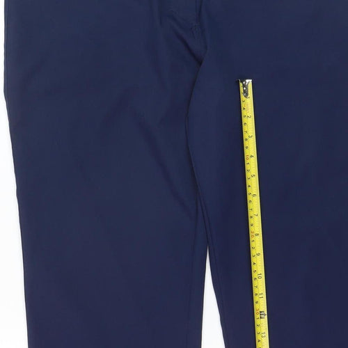 Padraig Harrington Womens Navy Cropped Trousers Size 14