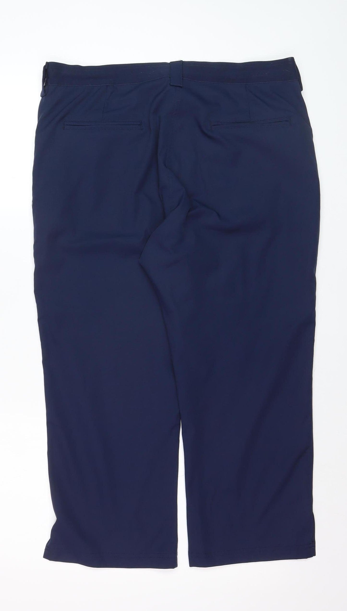 Padraig Harrington Womens Navy Cropped Trousers Size 14