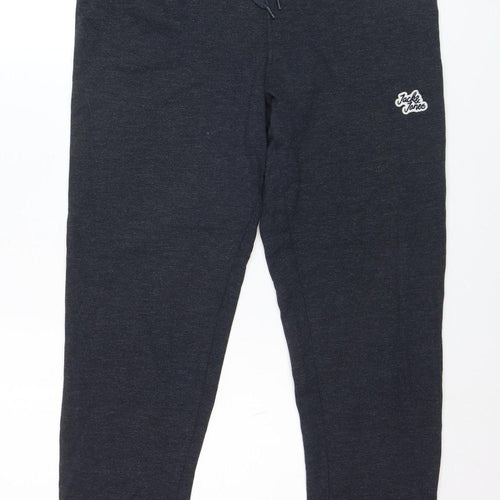 Jack & Jones Men Black Jogger Sweatpants M Cotton Blend Activewear