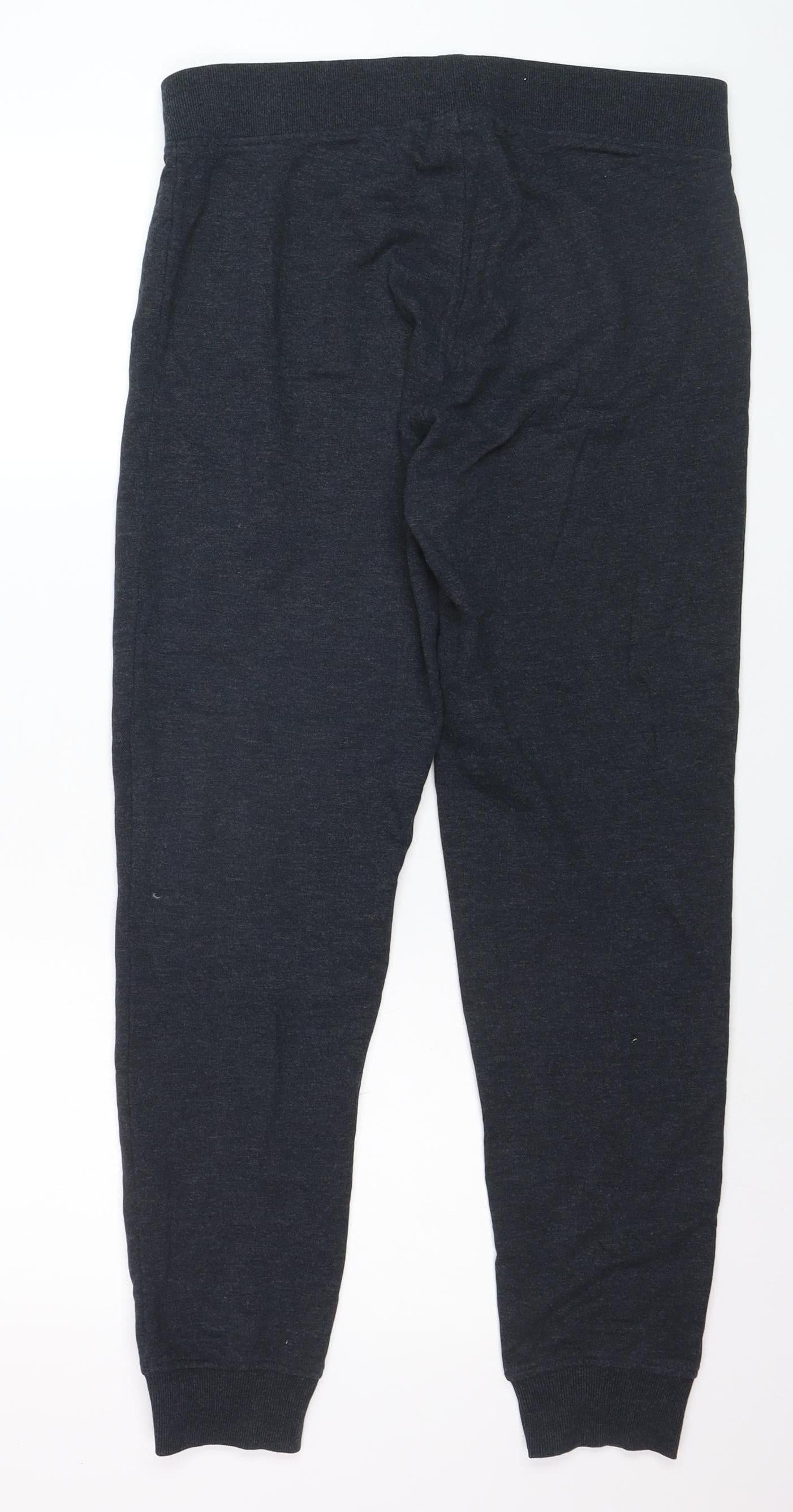Jack & Jones Men Black Jogger Sweatpants M Cotton Blend Activewear