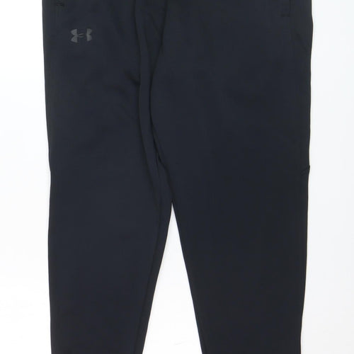 Under Armour Men's Black Large ColdGear Jogger Sweatpants 97% Polyester 3% Elastane