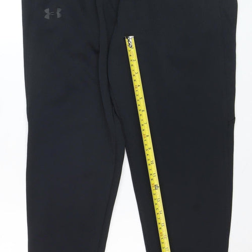 Under Armour Men's Black Large ColdGear Jogger Sweatpants 97% Polyester 3% Elastane