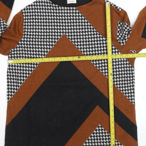 Gerry Weber Women’s Brown Geometric Pullover Jumper Size 14