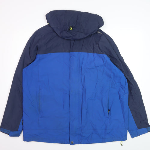 TOG24 Men's Blue 2XL Waterproof Hooded Parka Jacket