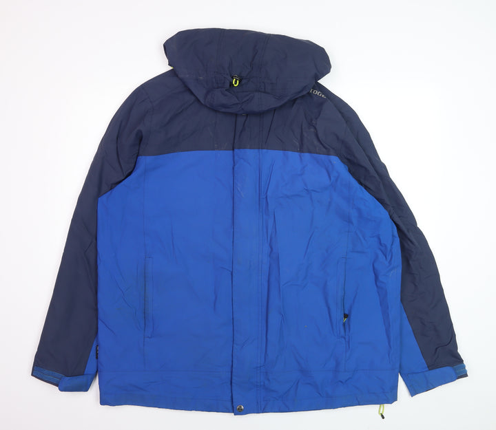 TOG24 Men's Blue 2XL Waterproof Hooded Parka Jacket
