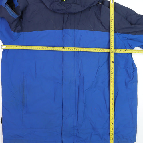 TOG24 Men's Blue 2XL Waterproof Hooded Parka Jacket