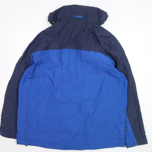 TOG24 Men's Blue 2XL Waterproof Hooded Parka Jacket