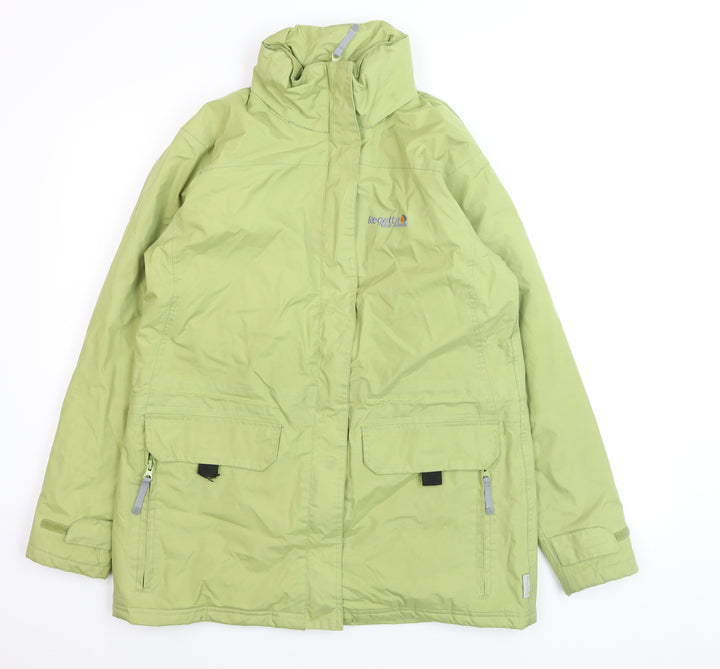 Regatta Mens Green Waterproof Hooded Rain Jacket Size S 36in