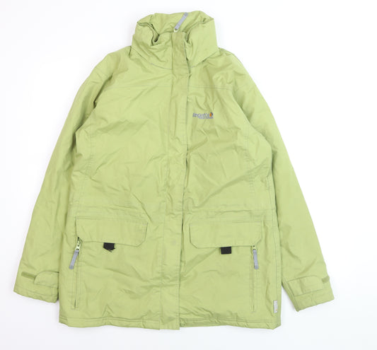Regatta Mens Green Waterproof Hooded Rain Jacket Size S 36in