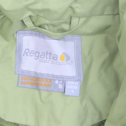 Regatta Mens Green Waterproof Hooded Rain Jacket Size S 36in
