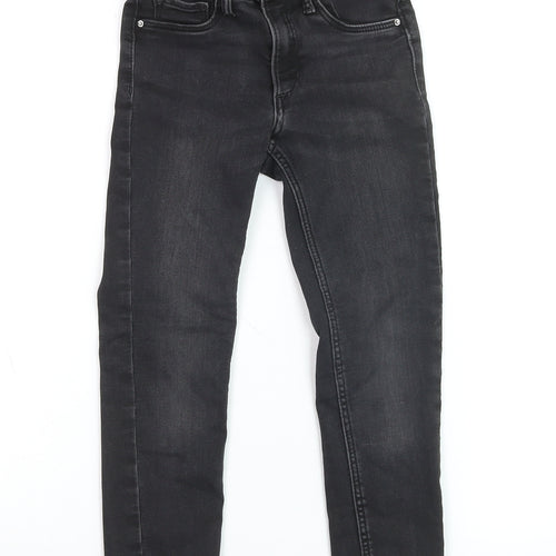 H&M Girls Black Super Soft Skinny Jeans 7-8 Years