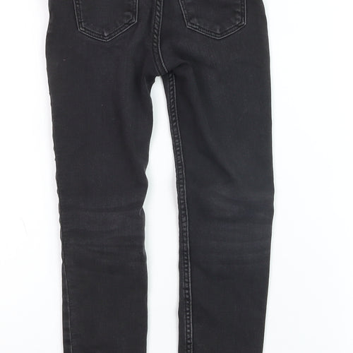 H&M Girls Black Super Soft Skinny Jeans 7-8 Years