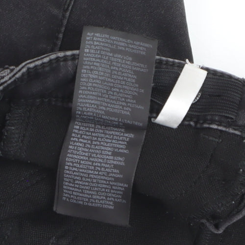 H&M Girls Black Super Soft Skinny Jeans 7-8 Years