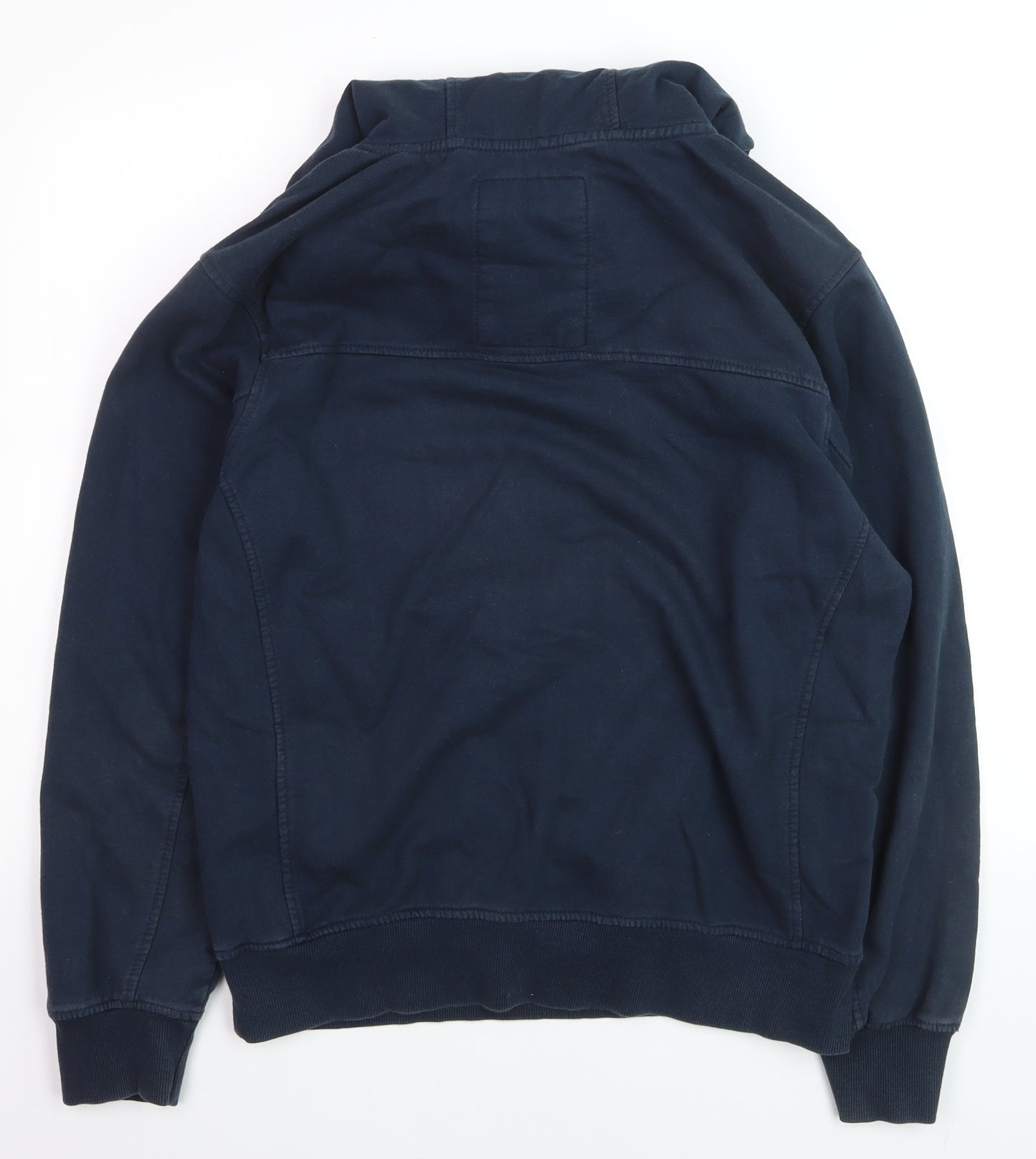 Crosshatch Black Label Men's Blue Pullover Hoodie L Graphic Print