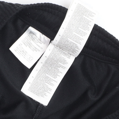 Adidas Men Black Track Pants L Regular Fit Sports Tapered Trousers