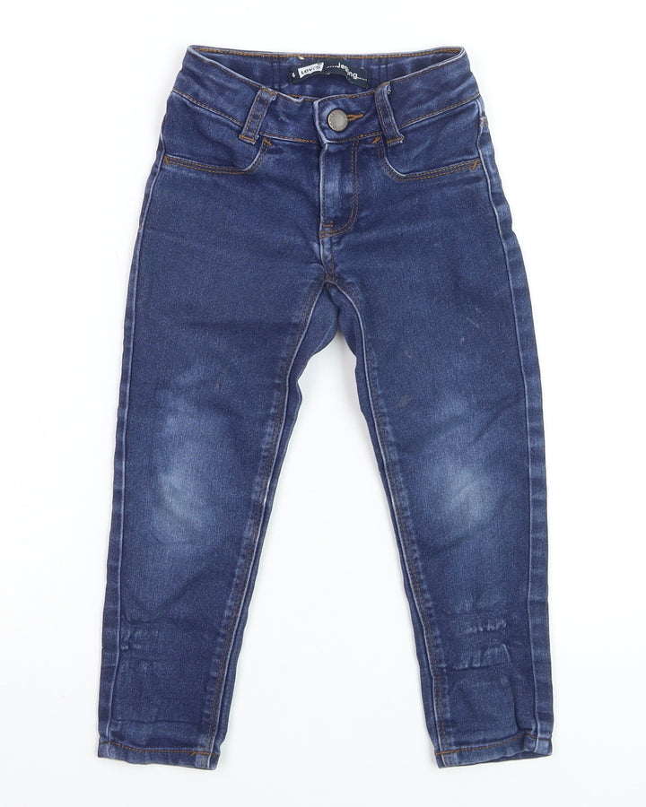 Levi's Girls Blue Jegging Jeans 4 Years Slim Fit Stretch Denim