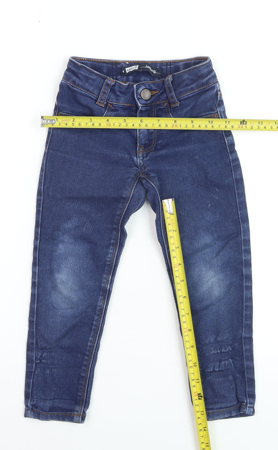Levi's Girls Blue Jegging Jeans 4 Years Slim Fit Stretch Denim