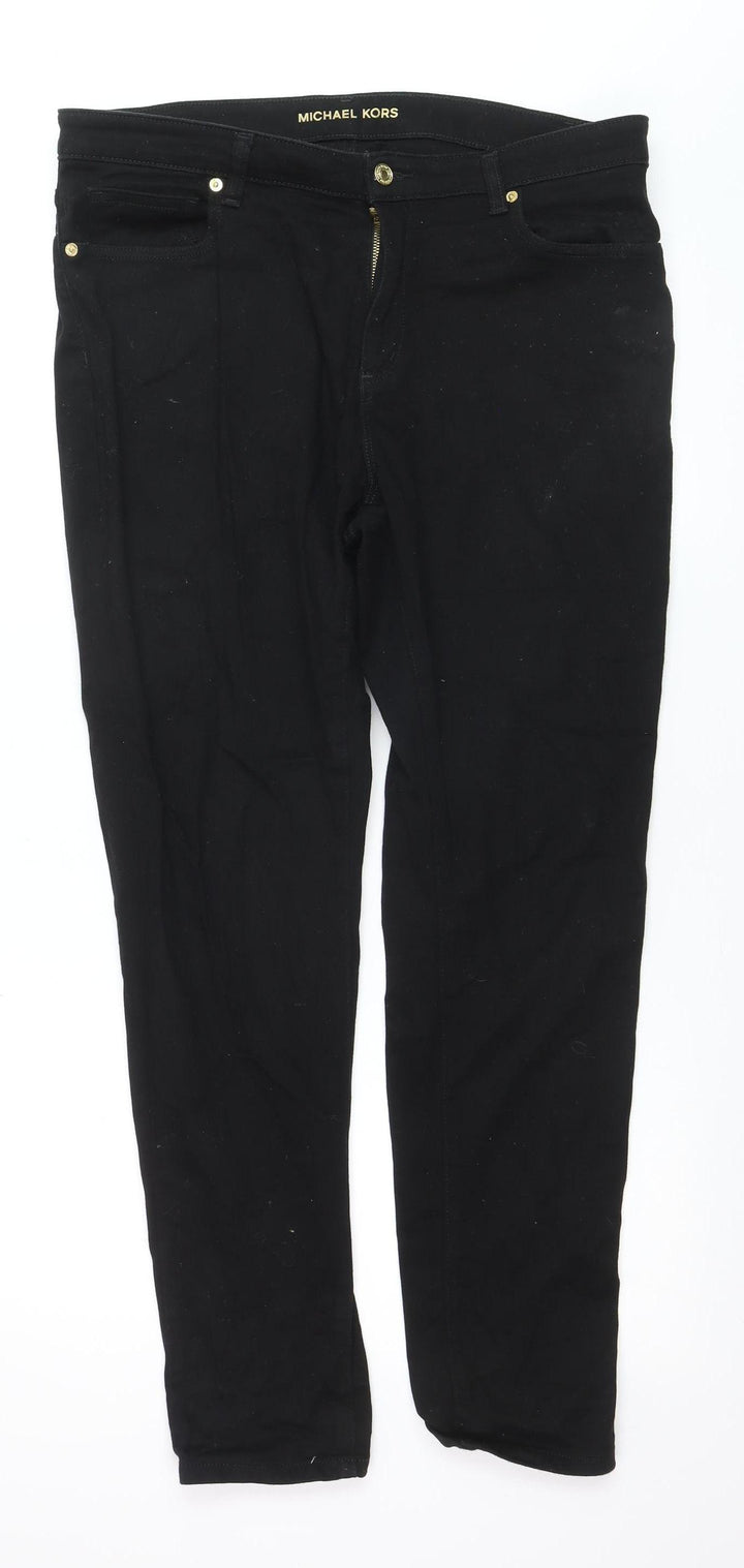 Michael Kors Women Black Skinny Jeans Size 14 Izzy Denim
