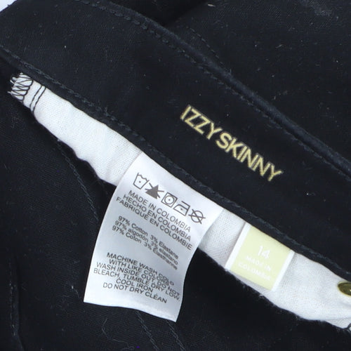 Michael Kors Women Black Skinny Jeans Size 14 Izzy Denim