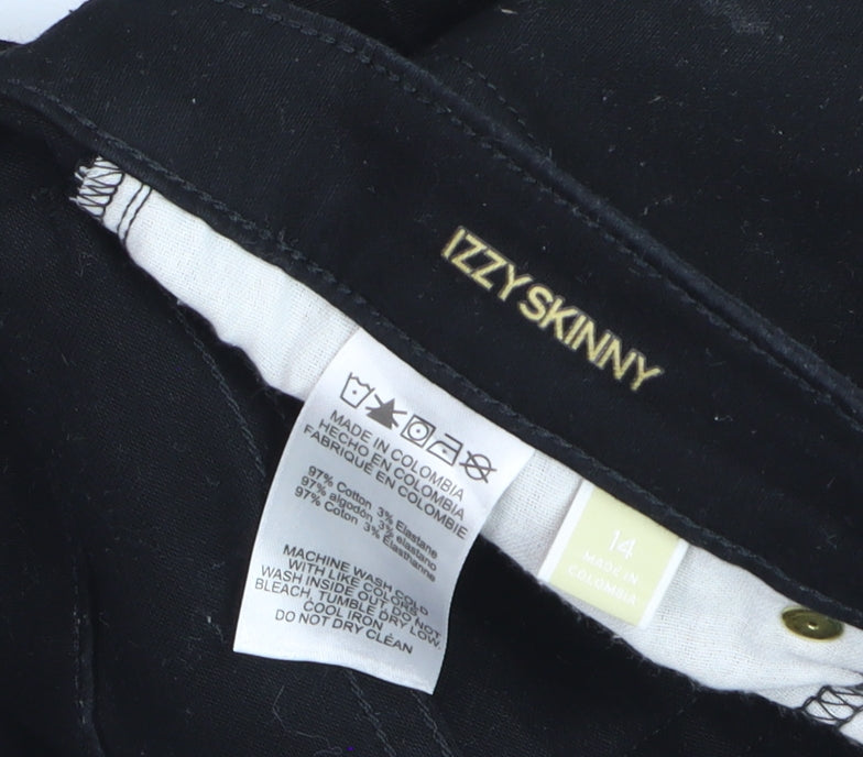 Michael Kors Women Black Skinny Jeans Size 14 Izzy Denim