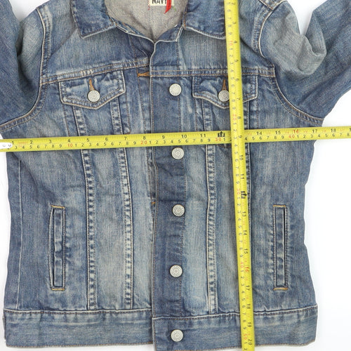 Old Navy Women's Blue Denim Button-Up Jacket Size S Casual