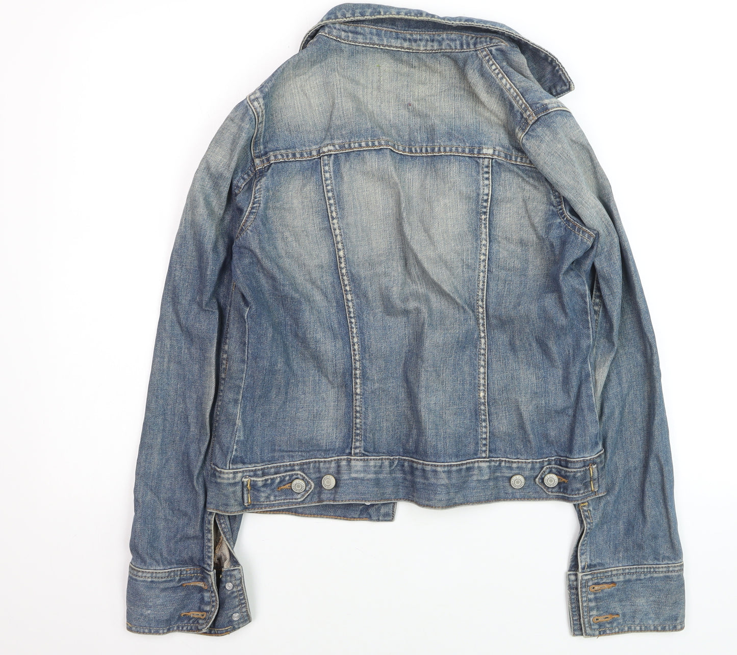 Old Navy Women's Blue Denim Button-Up Jacket Size S Casual