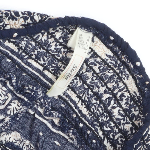 Stella Women’s Navy Elephant Print Harem Pants Size 10 Viscose Boho