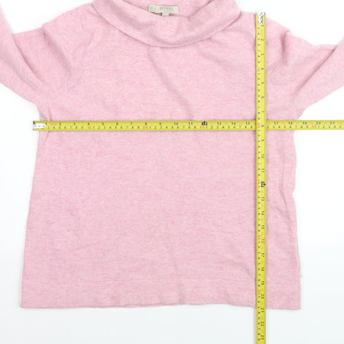Hobbs Women’s Pink Roll Neck Merino Wool Cashmere Jumper L