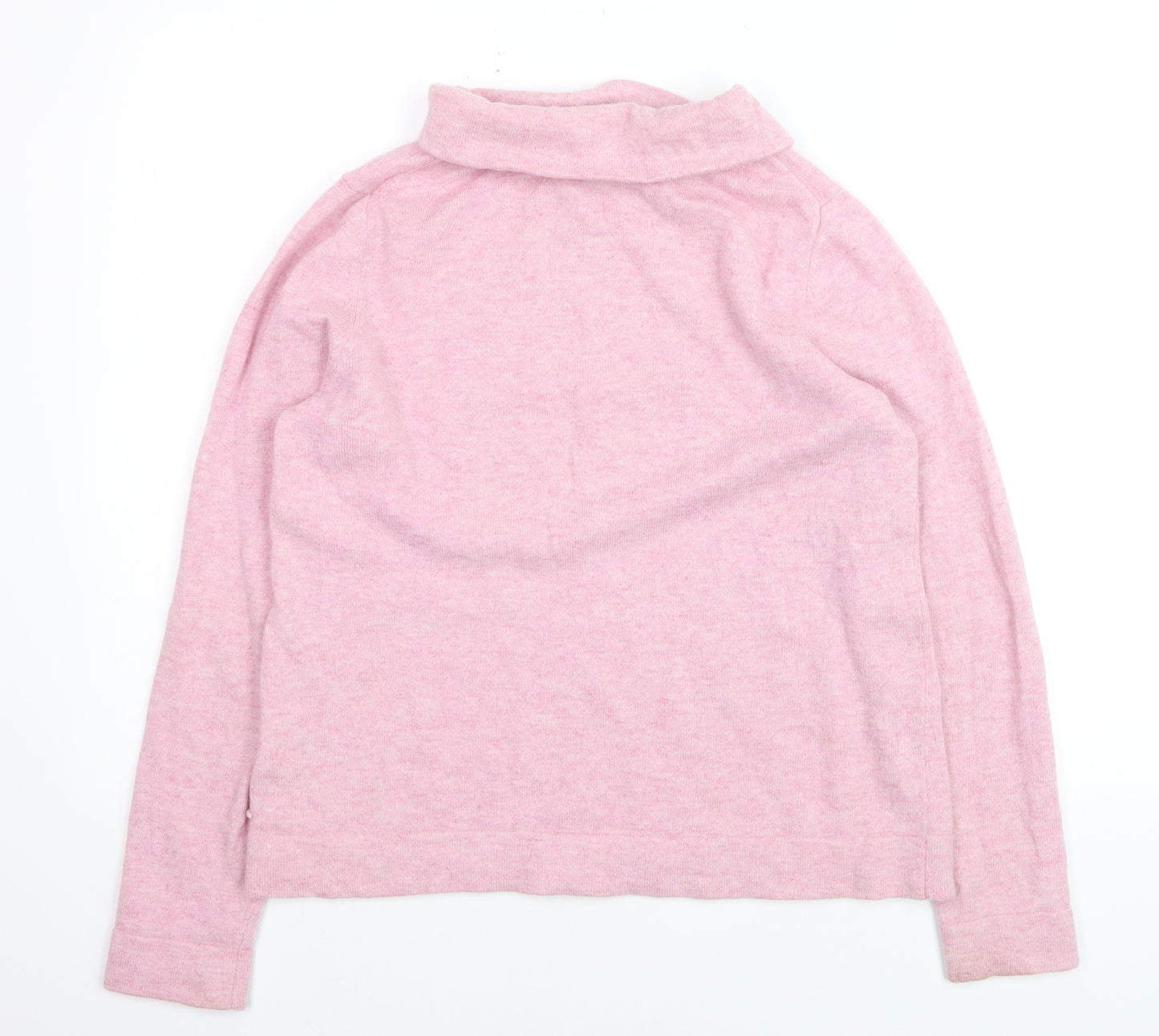 Hobbs Women’s Pink Roll Neck Merino Wool Cashmere Jumper L