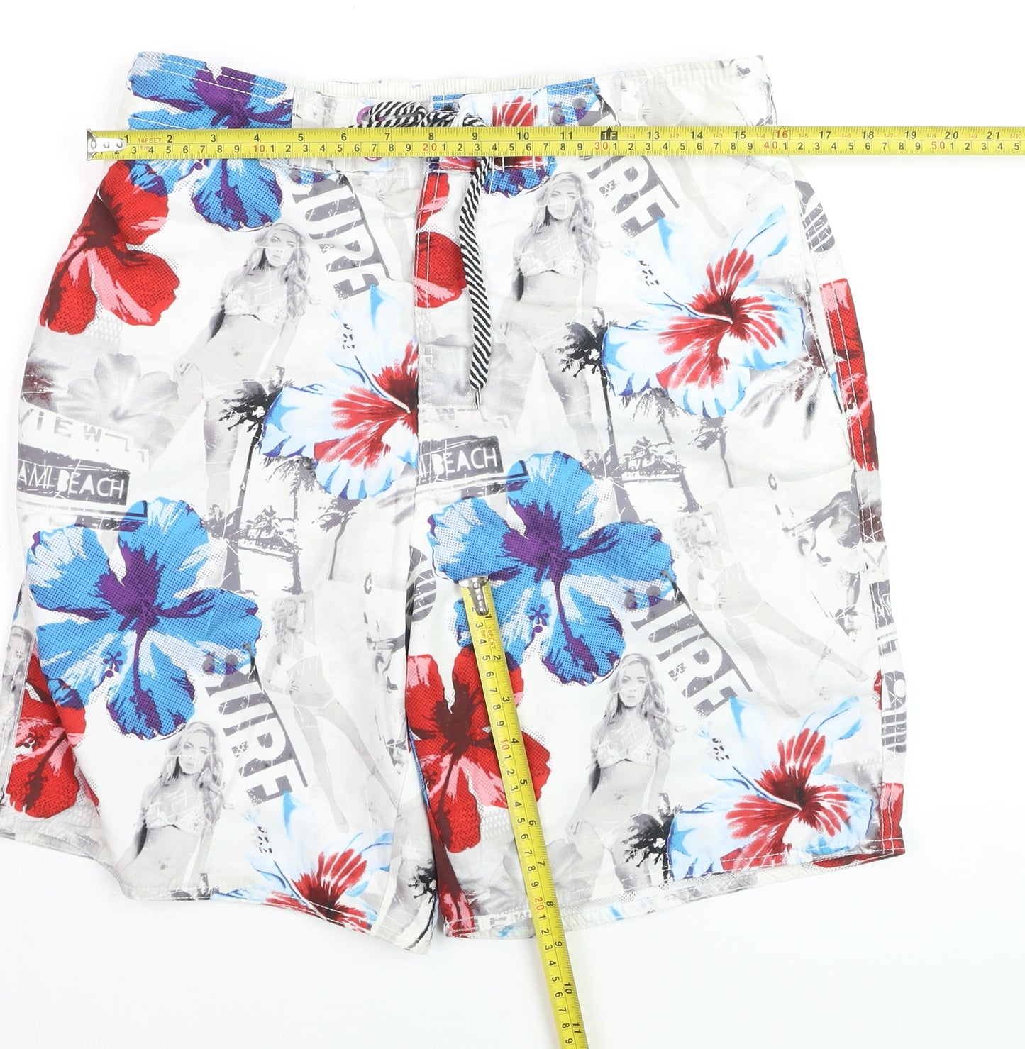 Burton Menswear London Men's Multicoloured M Hawaiian Surf Shorts