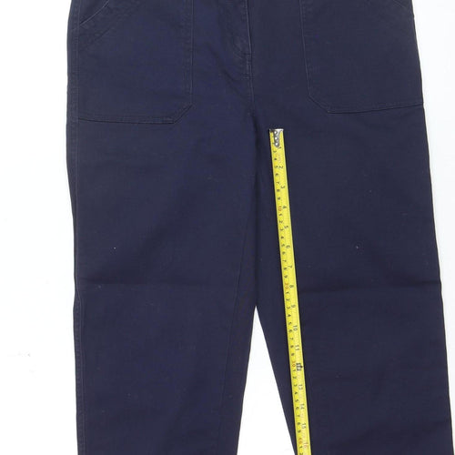 Papaya Women’s Blue Straight Jeans Size 12 Mid Rise Cotton Blend