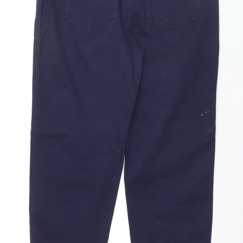 Papaya Women’s Blue Straight Jeans Size 12 Mid Rise Cotton Blend