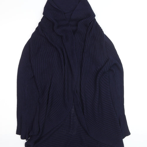 Gallery Women’s Blue Long Sleeve Hooded Cardigan Size 12