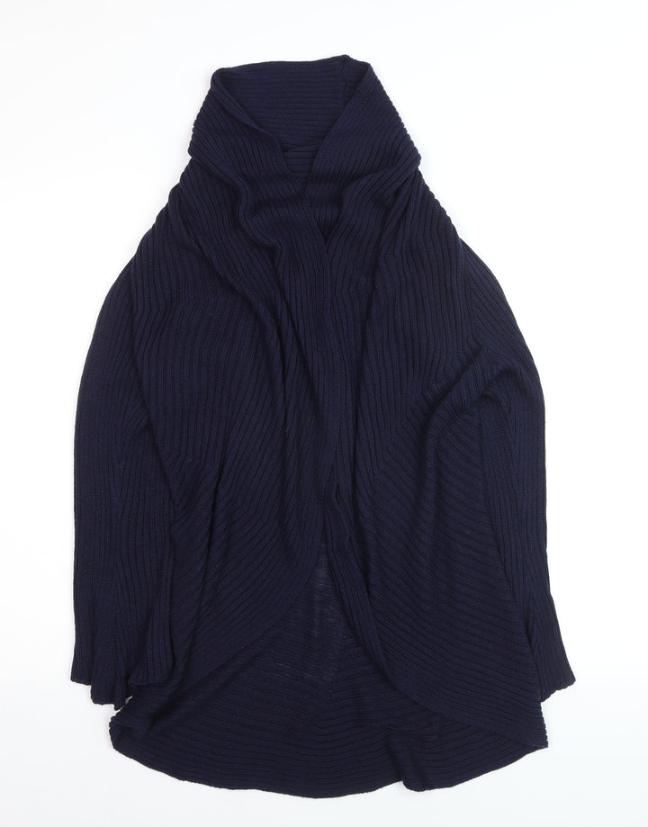 Gallery Women’s Blue Long Sleeve Hooded Cardigan Size 12