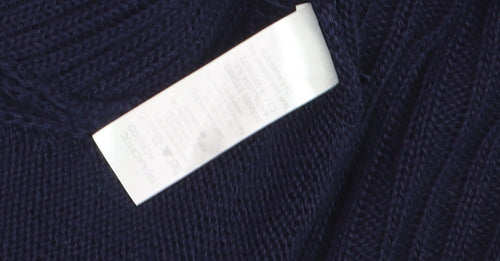 Gallery Women’s Blue Long Sleeve Hooded Cardigan Size 12
