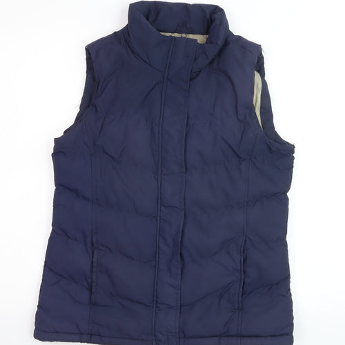 Denim Co Women's Blue Padded Puffer Waistcoat Size 10