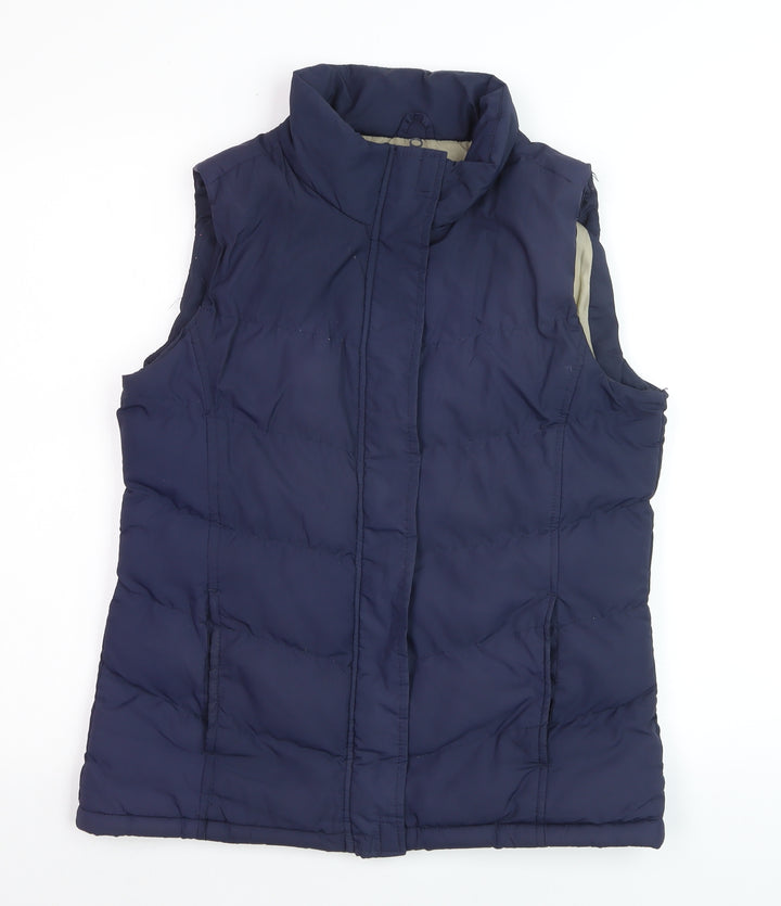 Denim Co Women's Blue Padded Puffer Waistcoat Size 10