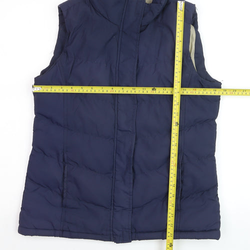 Denim Co Women's Blue Padded Puffer Waistcoat Size 10