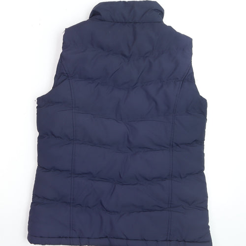 Denim Co Women's Blue Padded Puffer Waistcoat Size 10