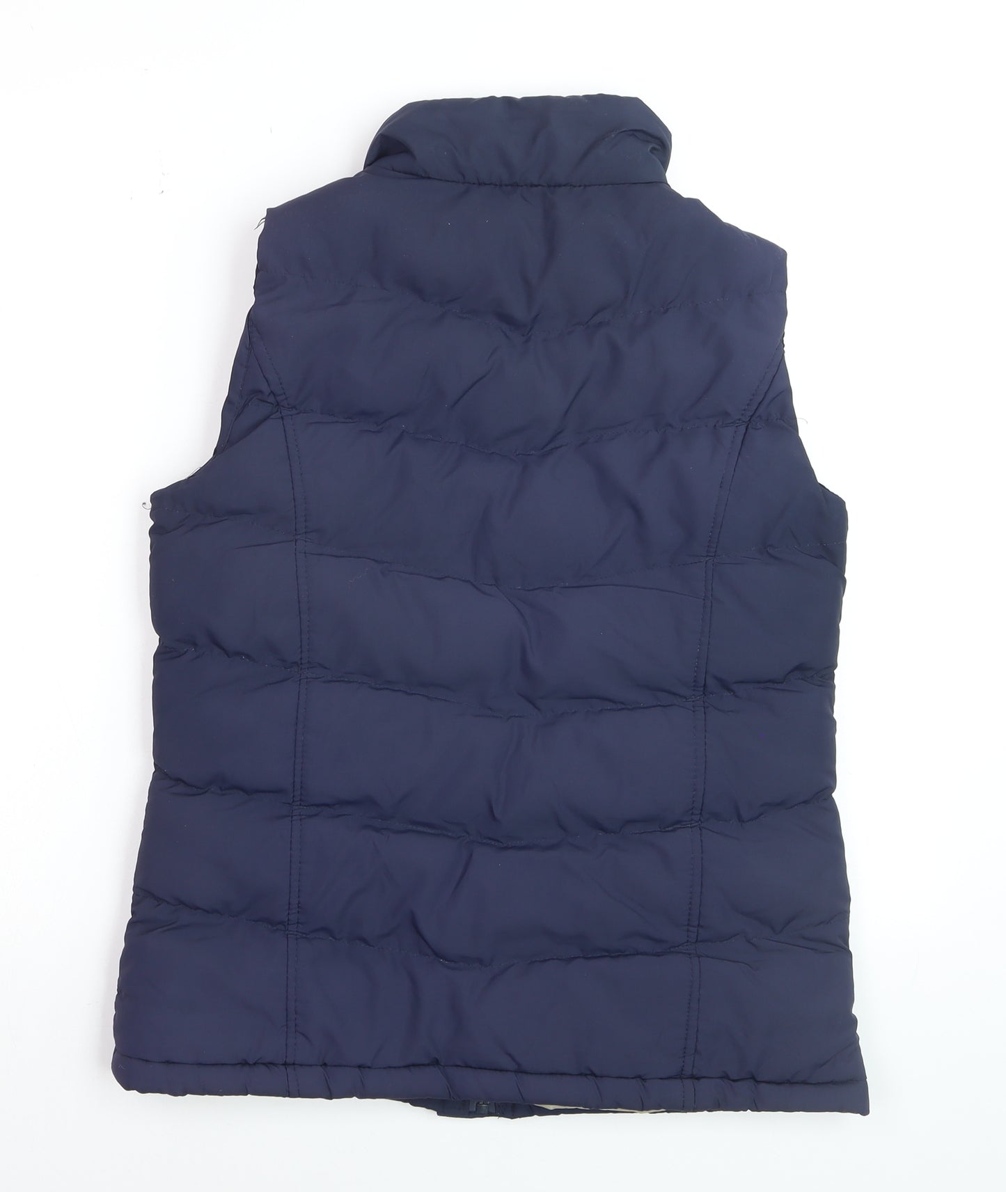 Denim Co Women's Blue Padded Puffer Waistcoat Size 10