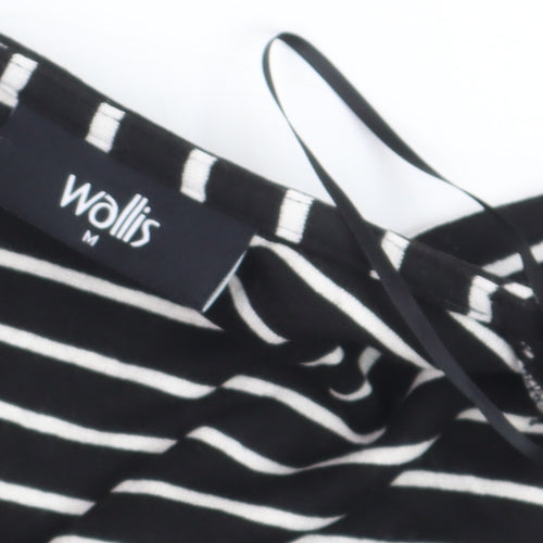 Wallis Women’s Black White Striped Jersey Blazer M Regular Fit