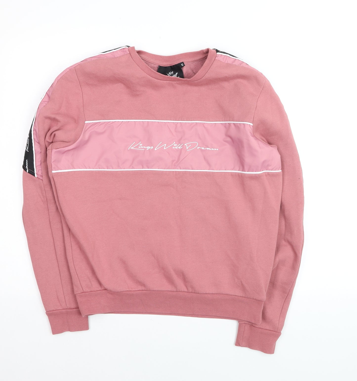 Kings Will Dream Womens Pink Pullover Sweatshirt Size 10 Cotton Blend